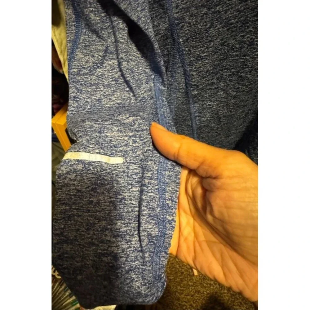 Women Med Nike Dri-fit Blue Quarter Zip
